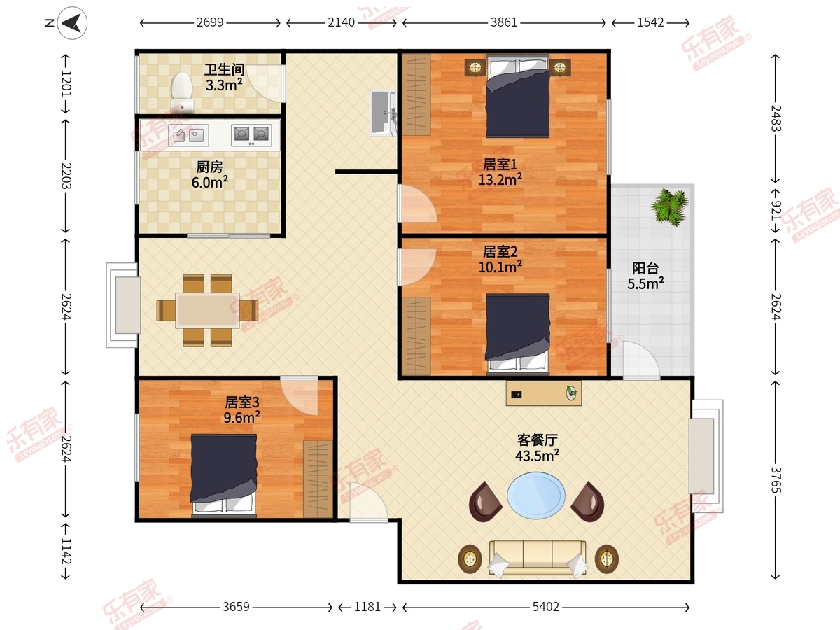 香蜜湖渡假村住宅楼户型图