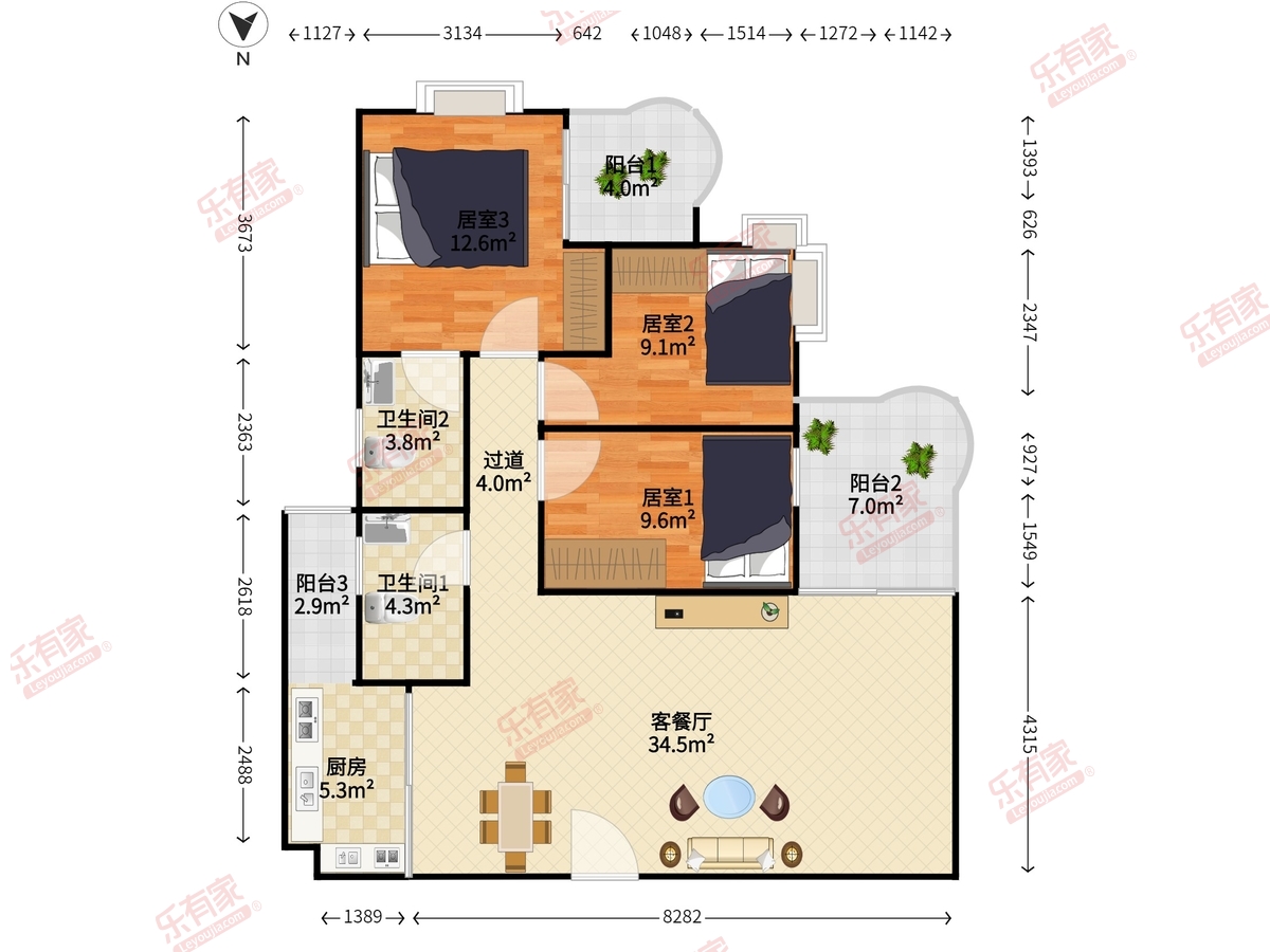 碧岭华庭二期户型图