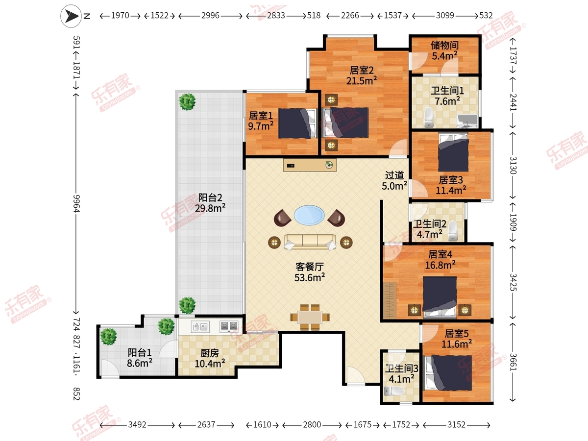 半山海景兰溪谷二期户型图