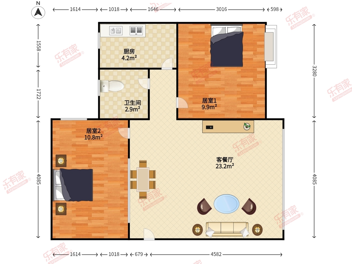 鹏达花园.鹏兴居户型图