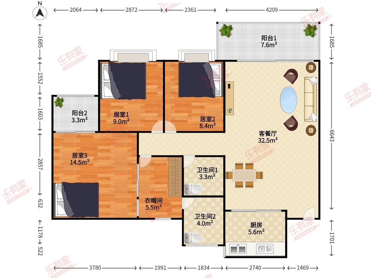 番禺海伦堡花园户型图