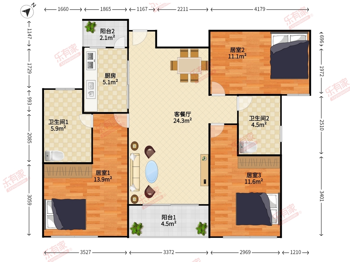 中海锦城户型图
