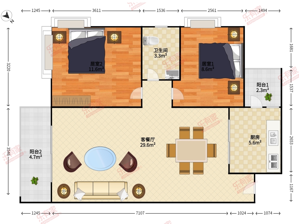 美丽AAA花园户型图