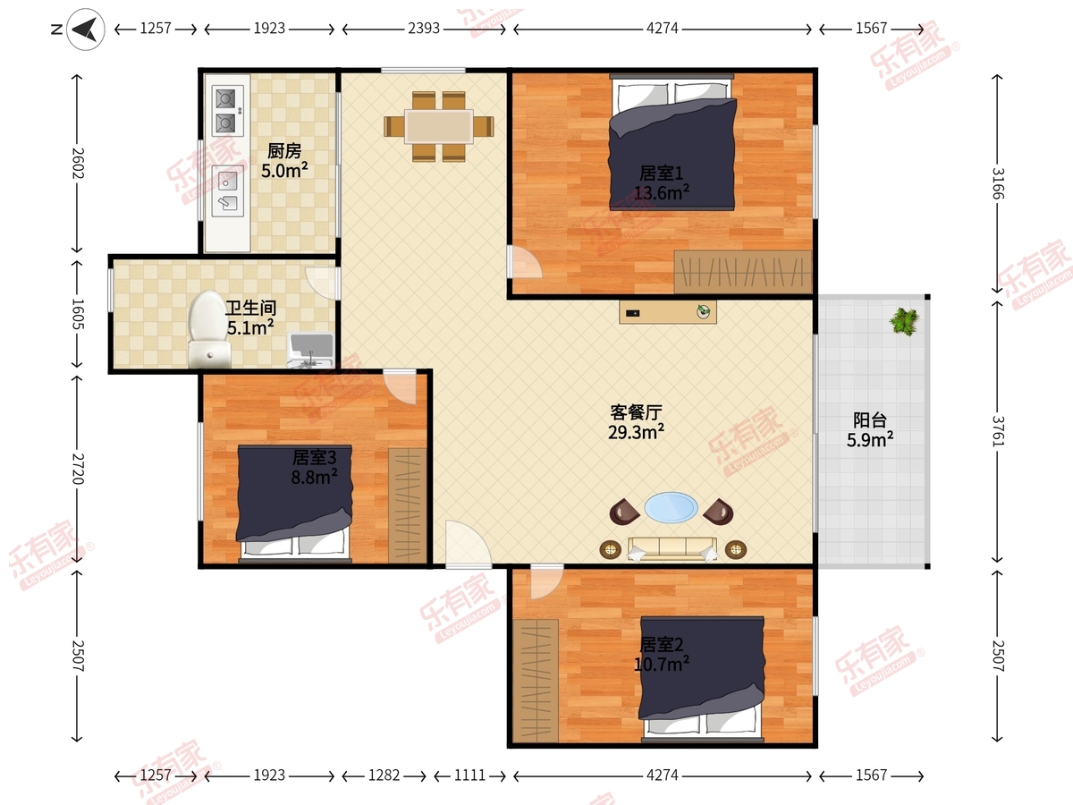 莲花北村户型图
