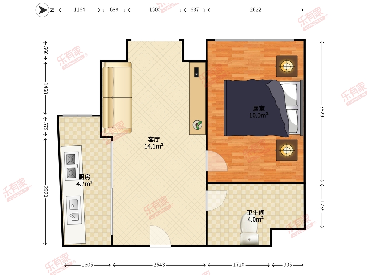 桃源居3区户型图
