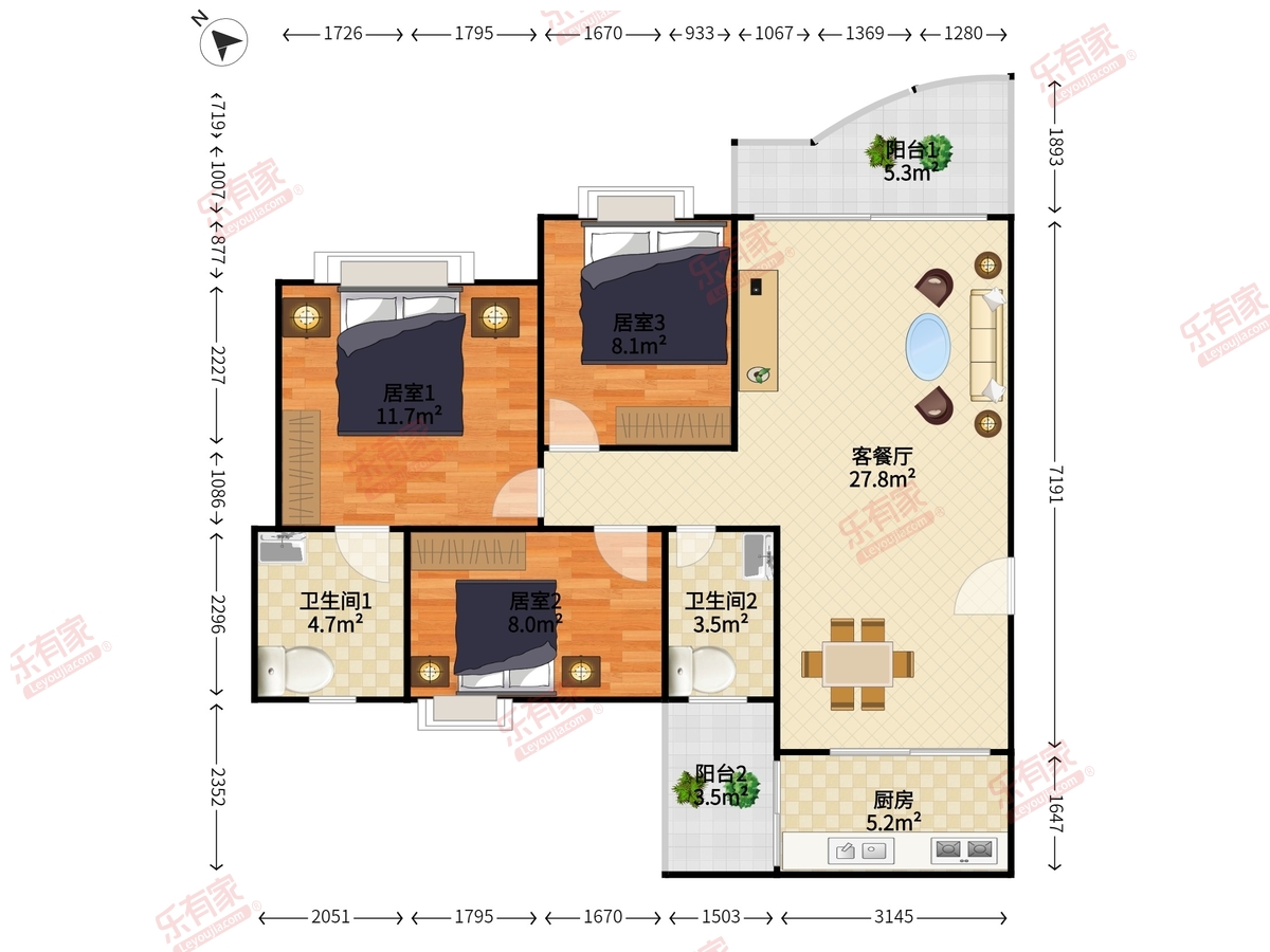 中海怡翠山庄四期户型图