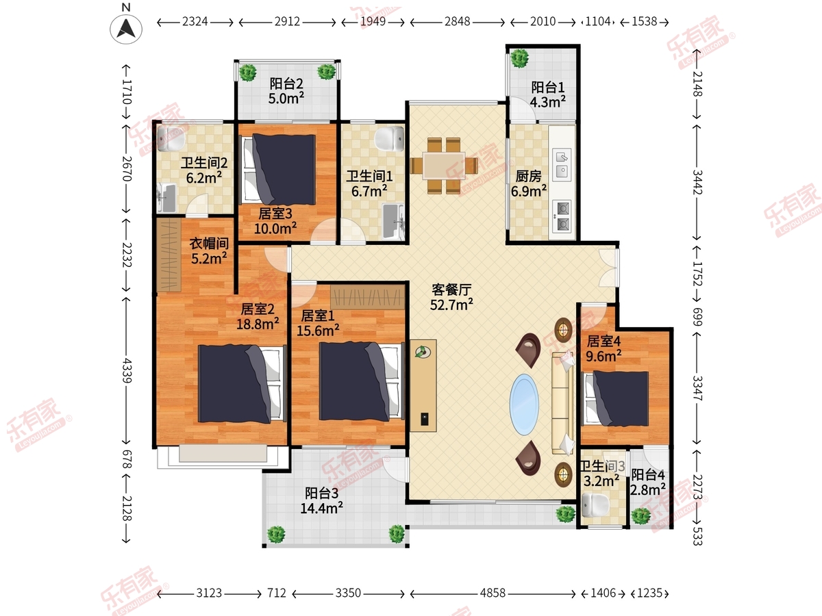波托菲诺香山里一期户型图