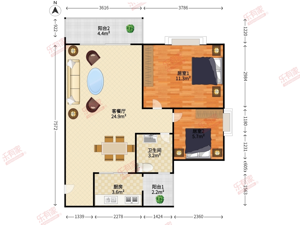 后海花半里雅居户型图
