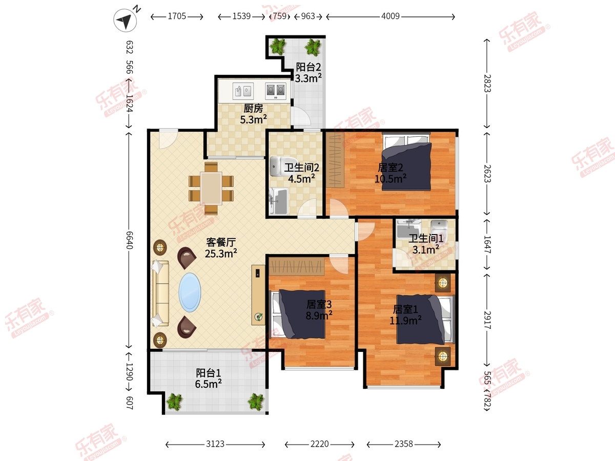 佳兆业城市广场一期户型图