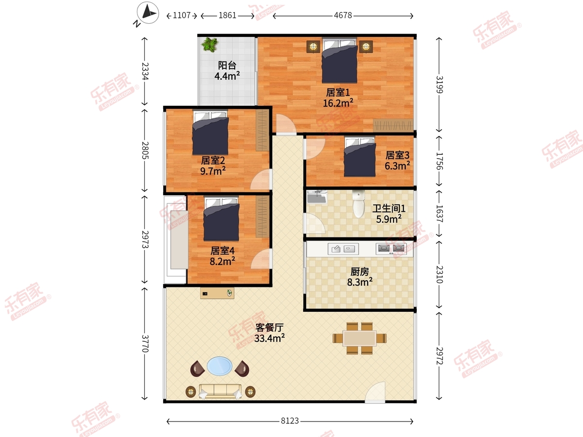 天居水木澜山居户型图