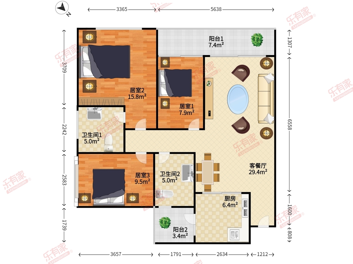 招商领玺（一期）户型图