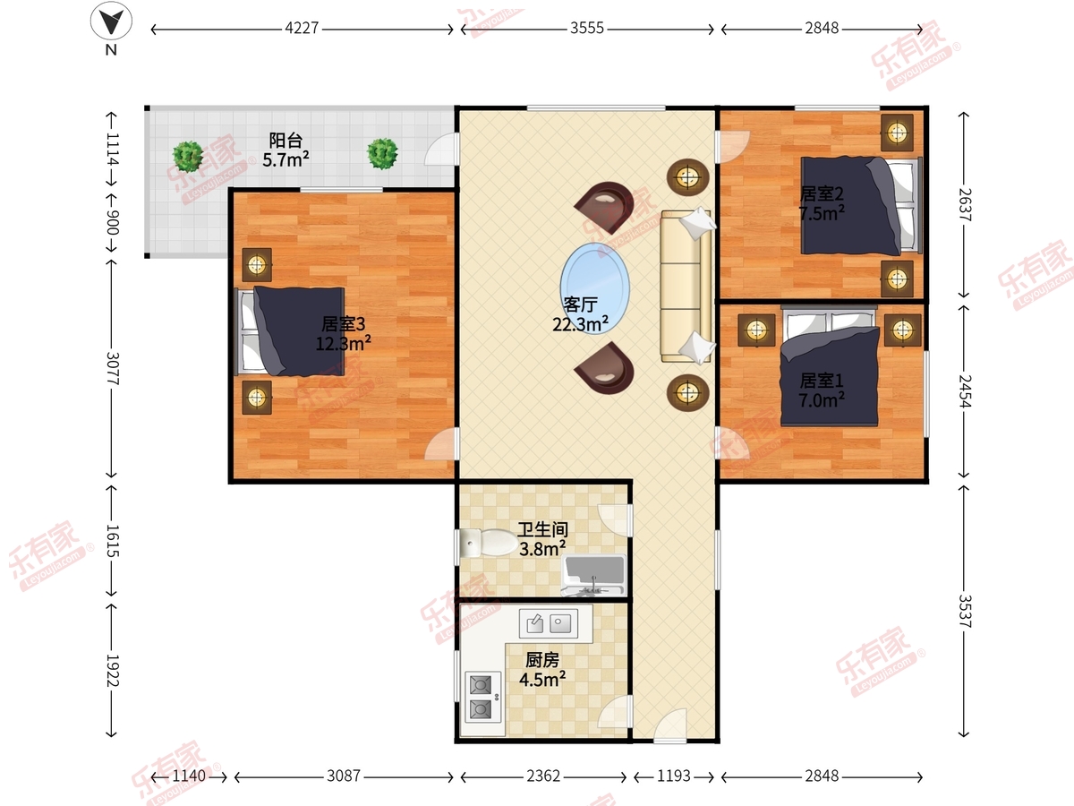 香蜜新村东区户型图