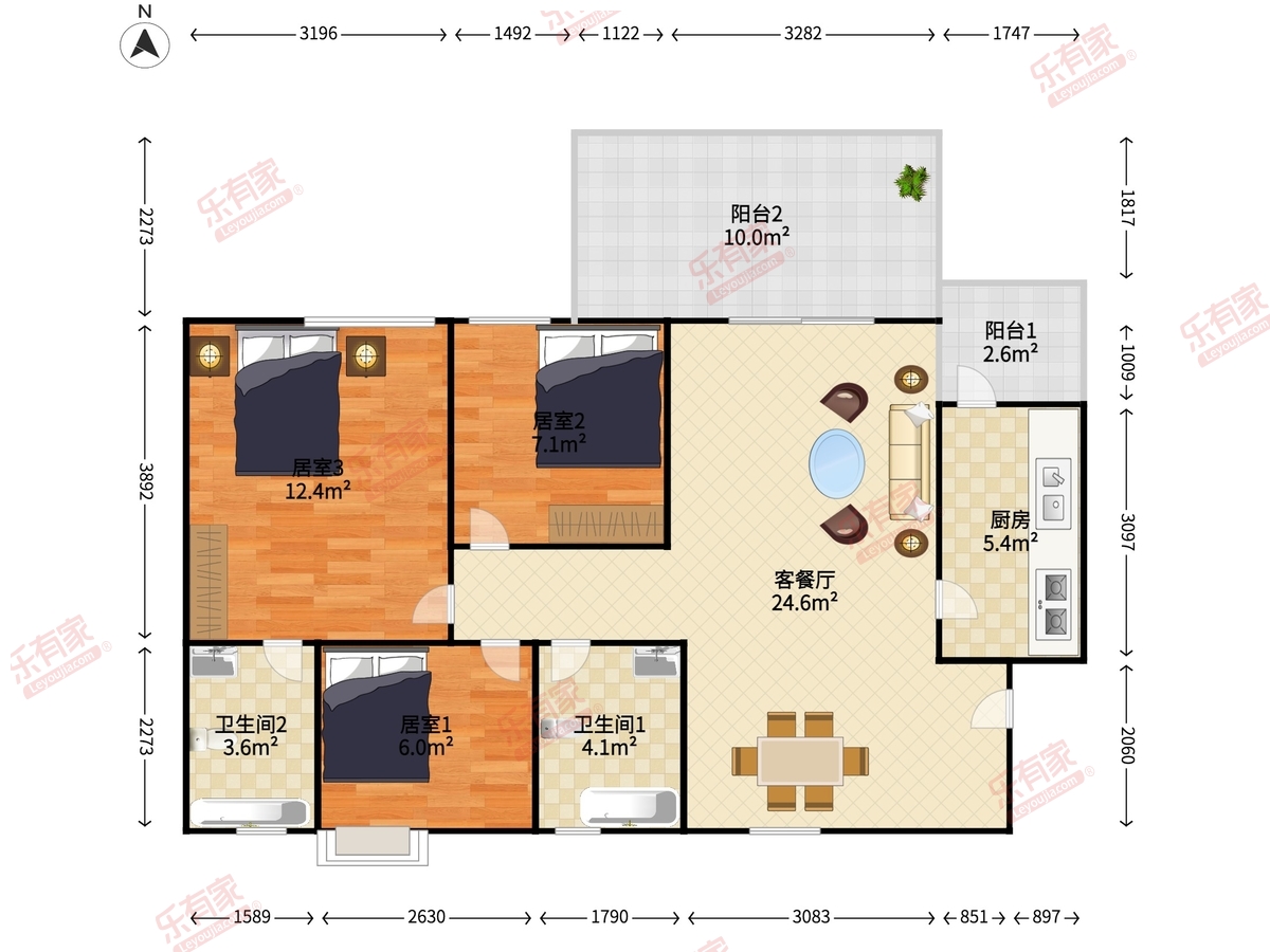 泮溪花园户型图