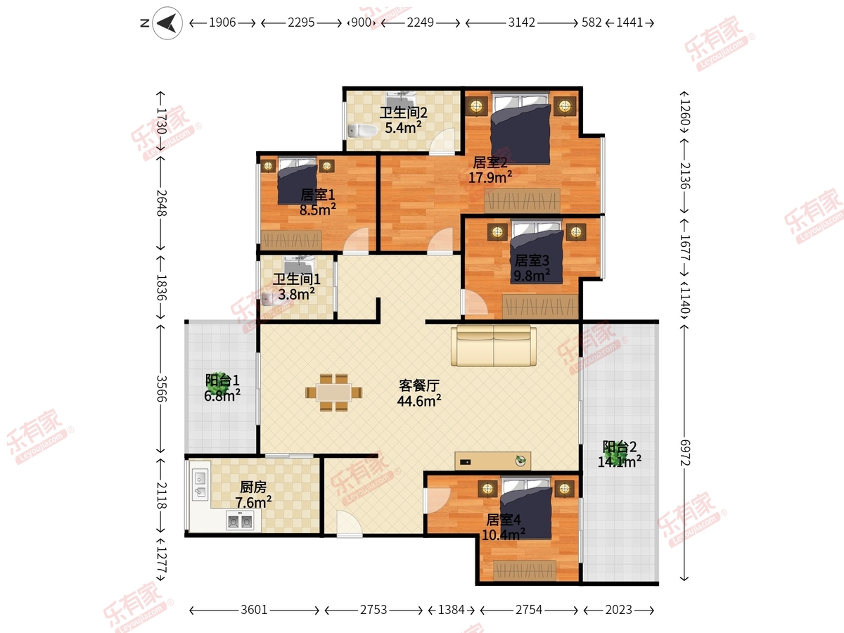 万科金域中央户型图