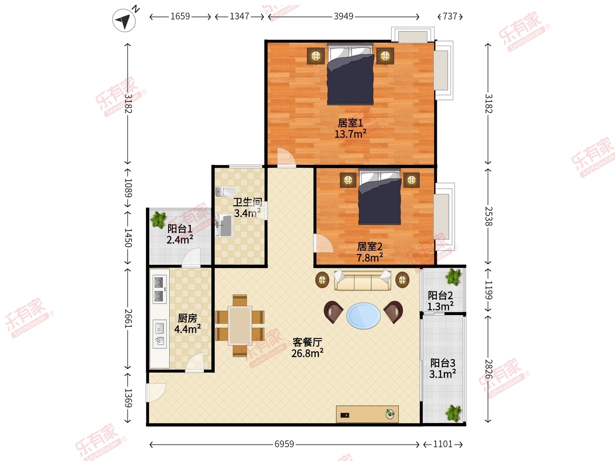 金汇名园户型图