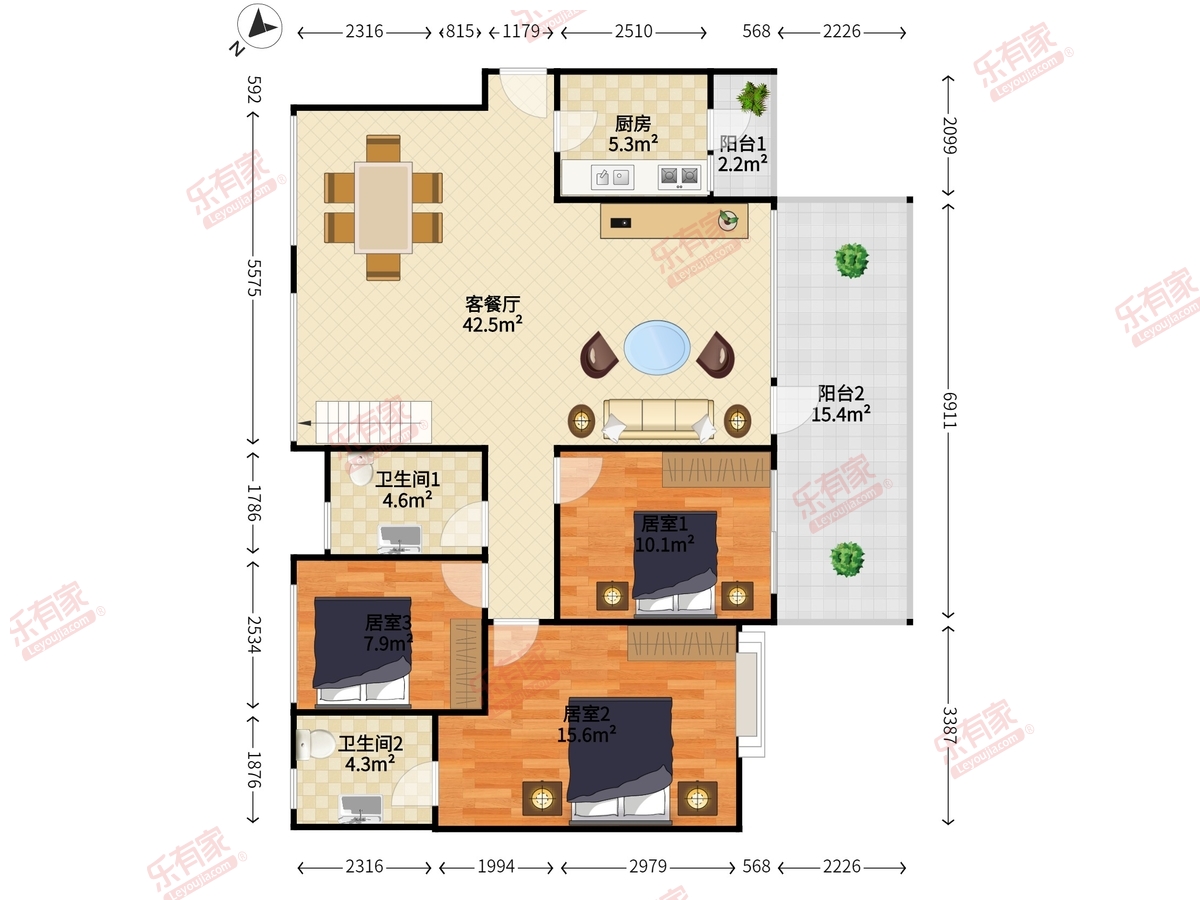 阳光海湾花园户型图