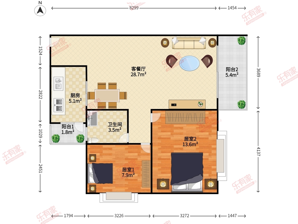 富盈门户型图