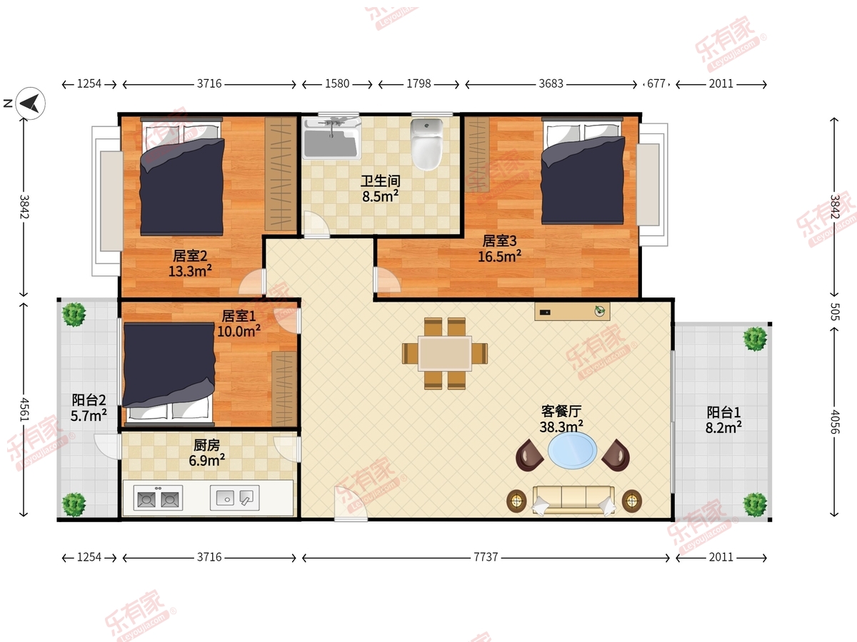 美林玉桂山户型图