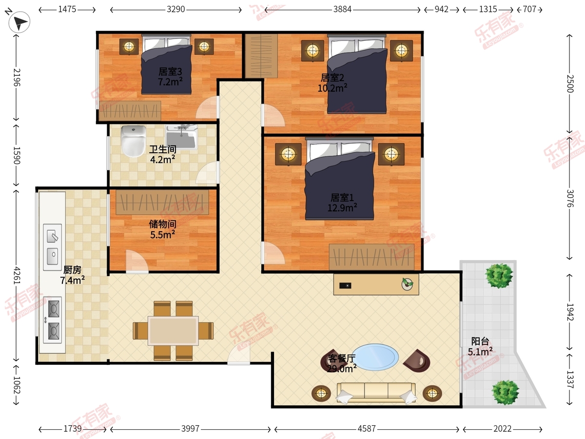 21区灵芝综合楼户型图