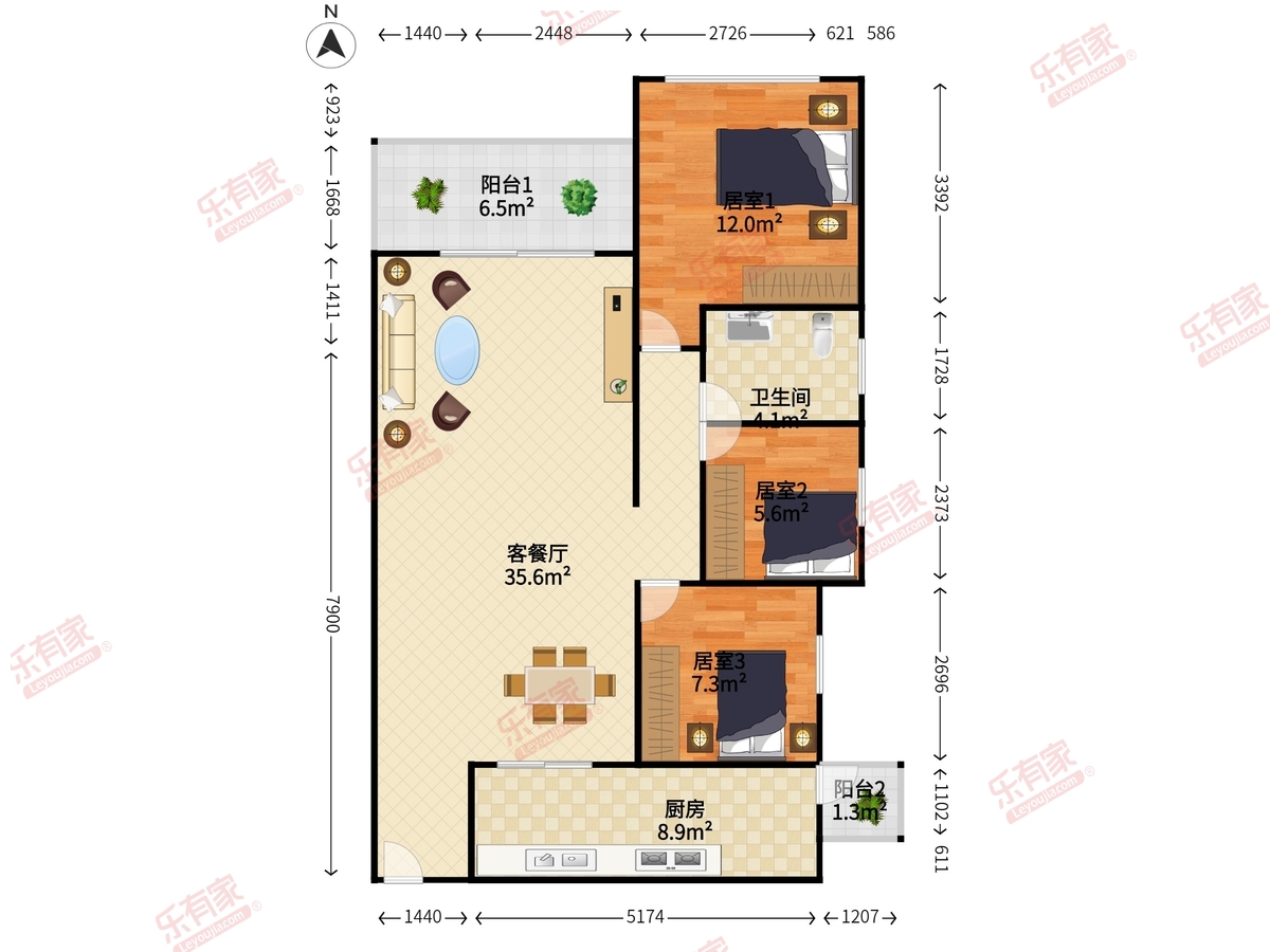 中铁诺德公馆户型图