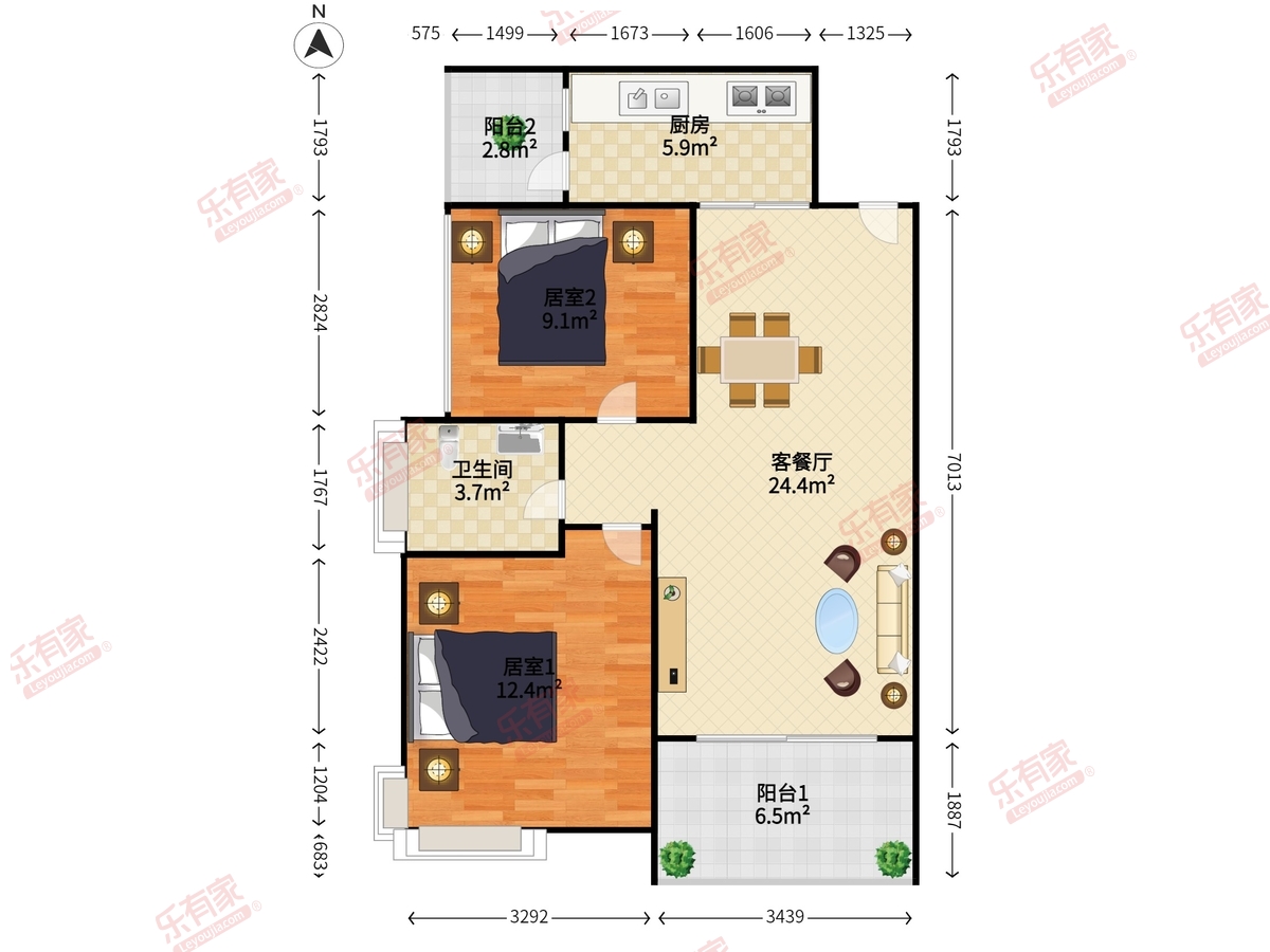 益田大运城邦二期户型图