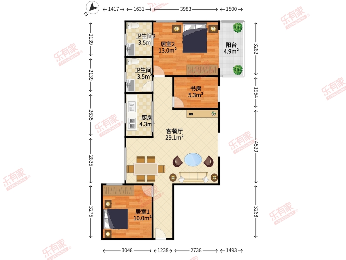 赛格景苑户型图