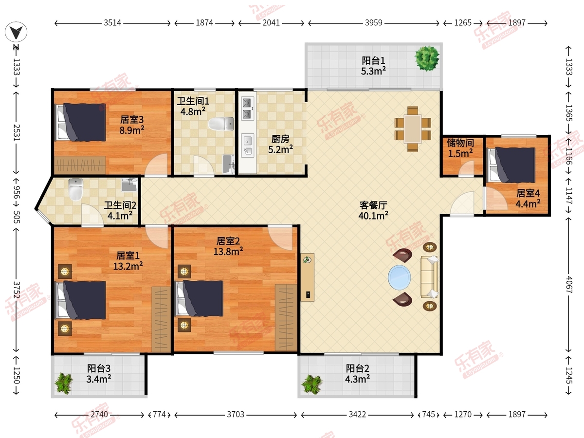 金湖花园A区户型图