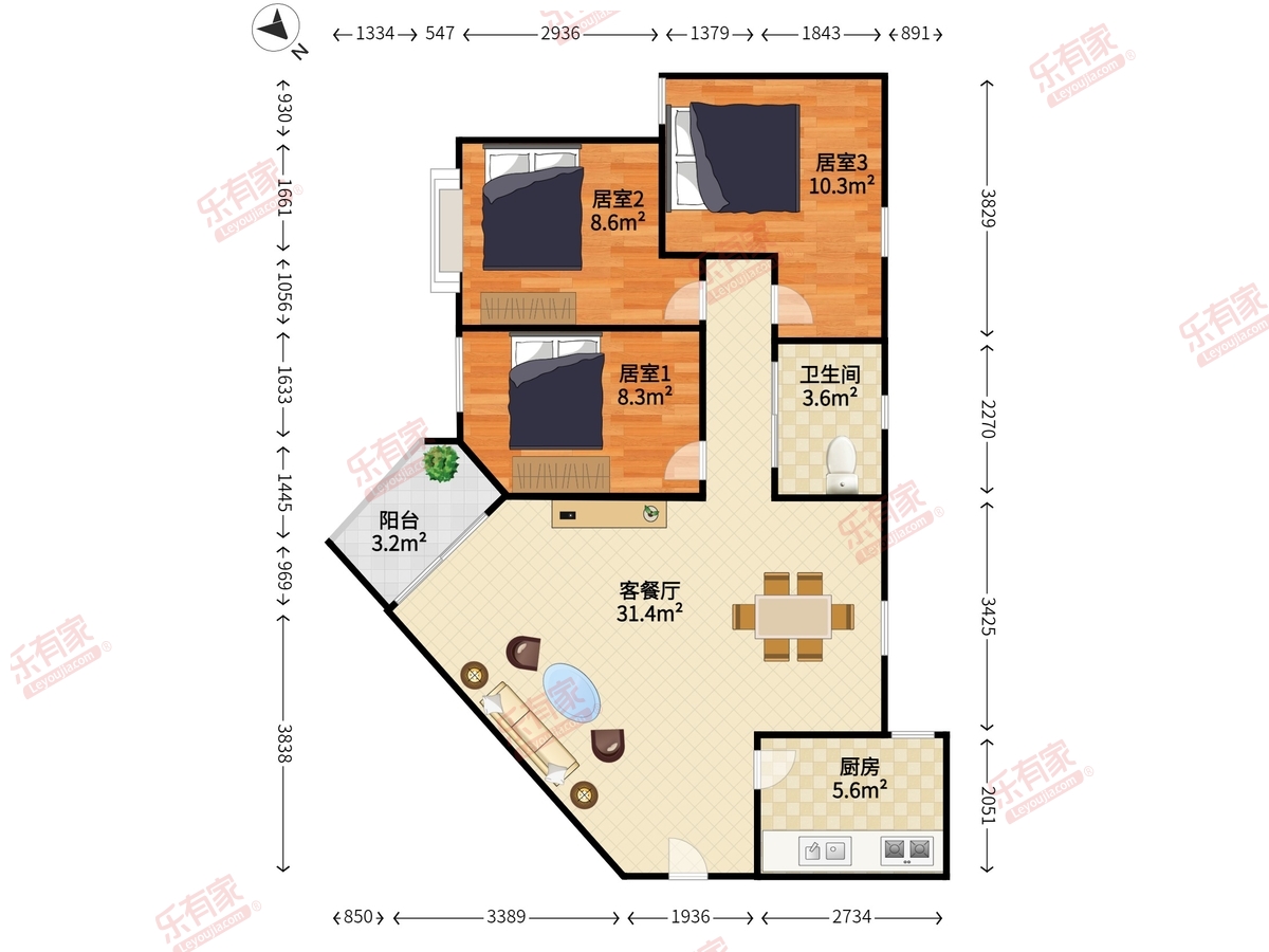 梅林一村十二区户型图