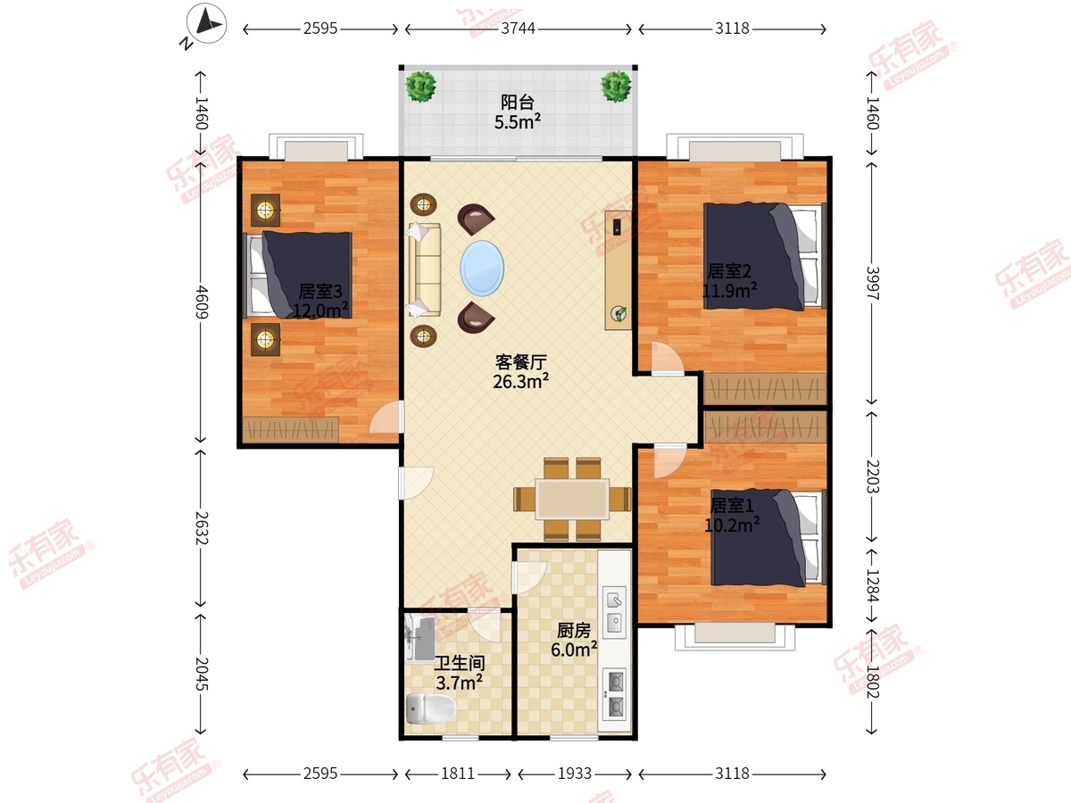 惠中名苑户型图