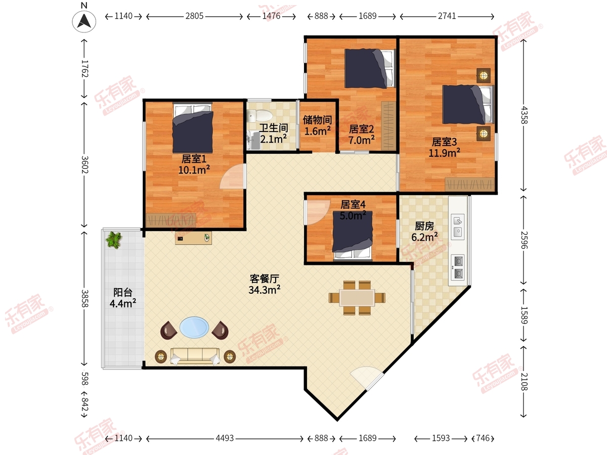 新活力花园户型图