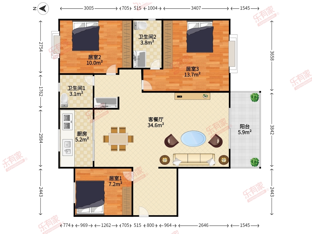 碧桂园智慧家户型图