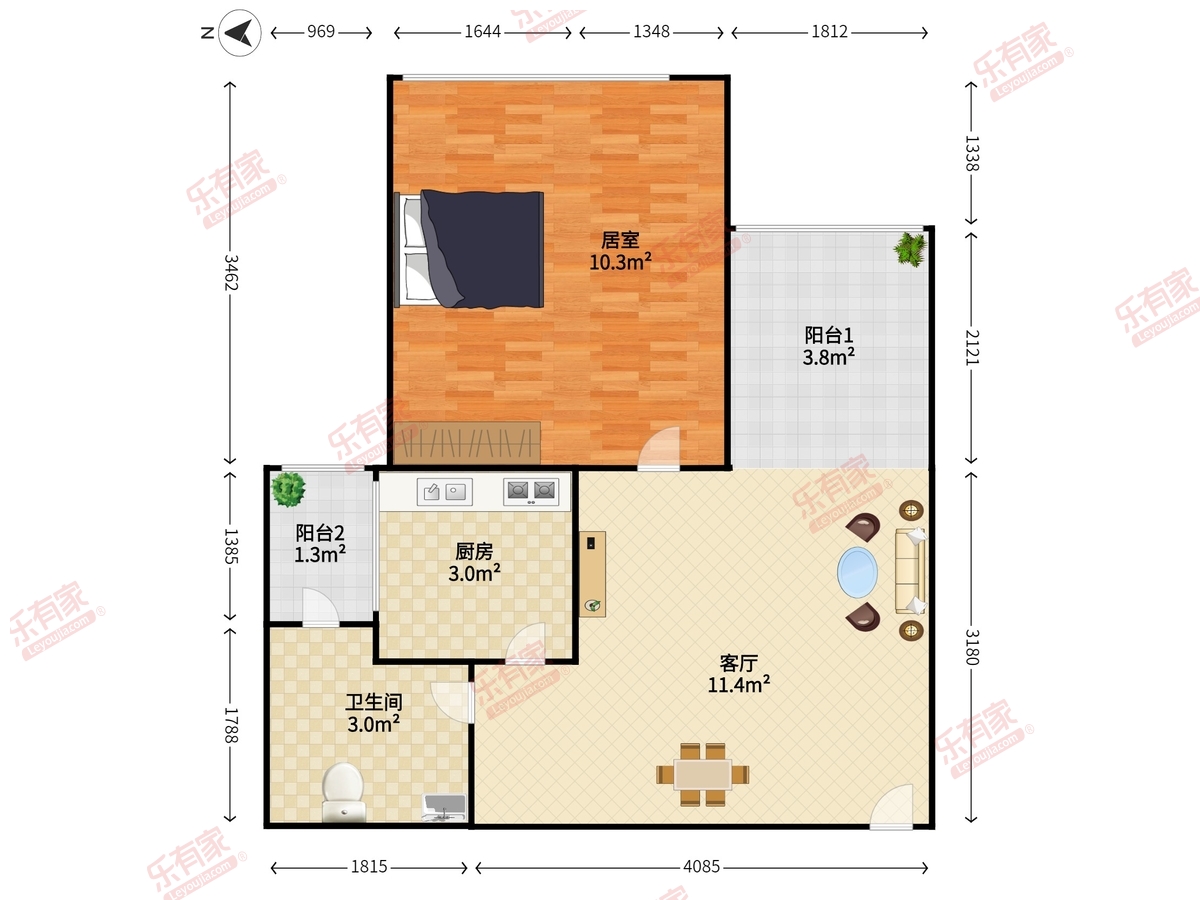 城投青莲公寓户型图