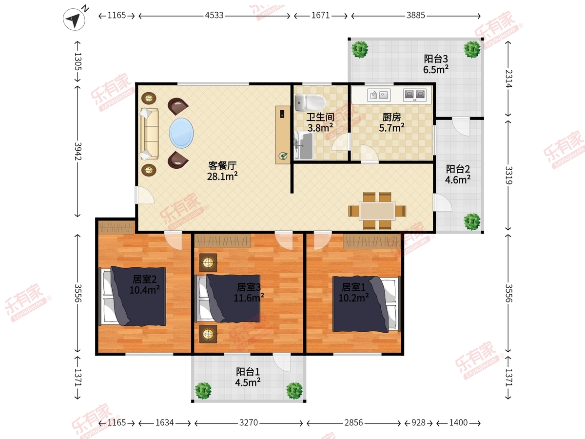 电业宿舍户型图