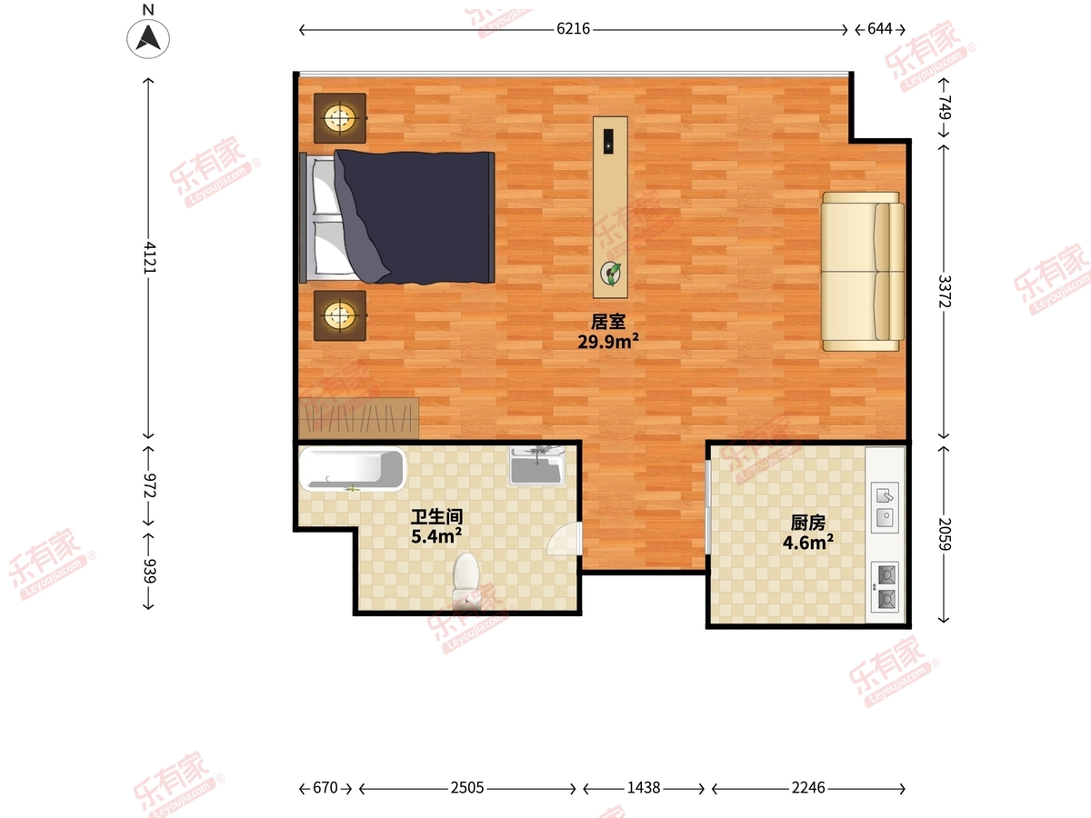 华鸿公寓酒店户型图