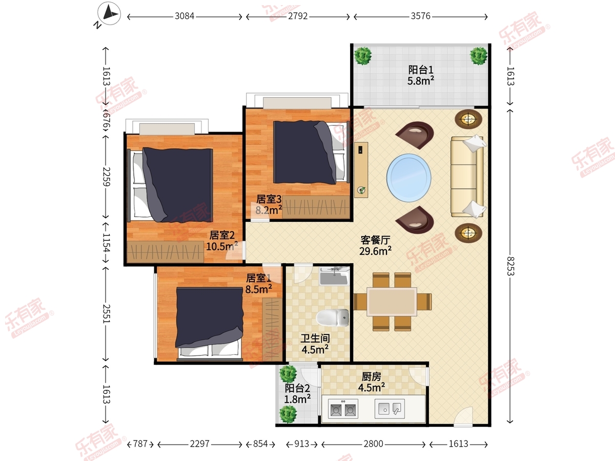 松湖朗苑户型图