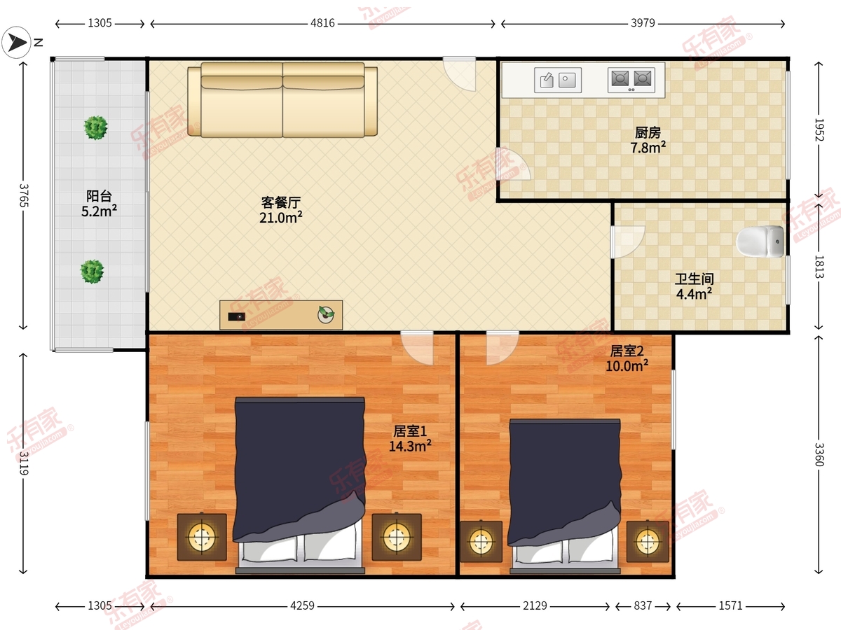 滨城新村户型图