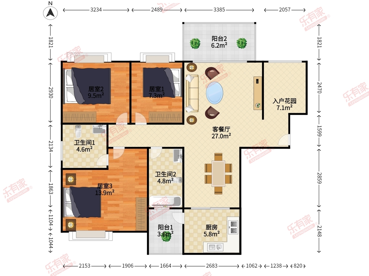 远洋新悦户型图