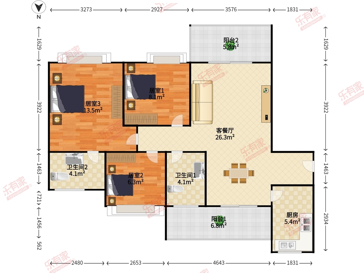 经典名雅园户型图