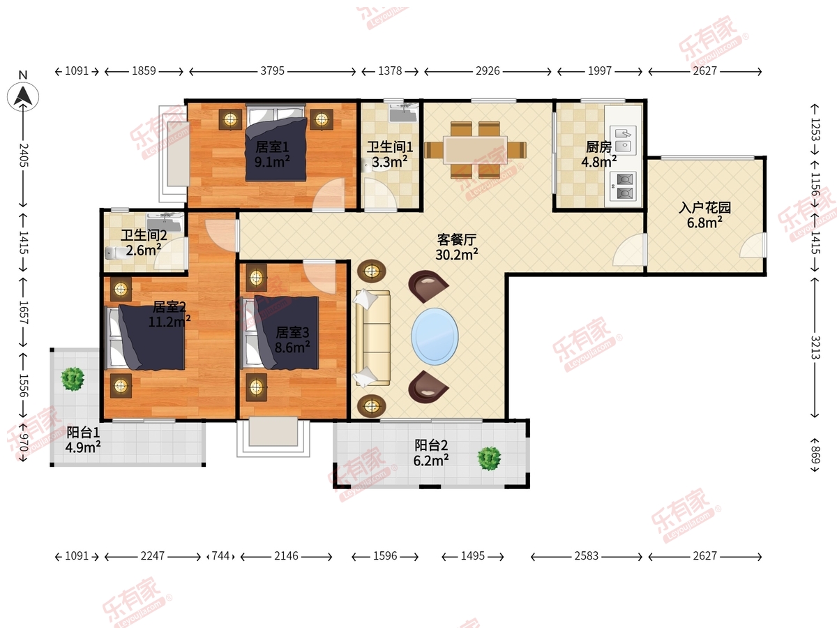 盛世名门户型图