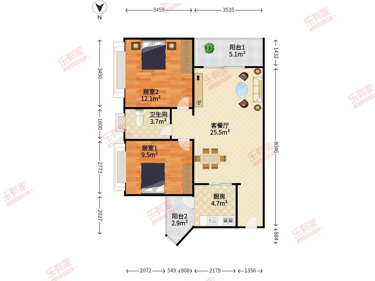 枫叶望海公馆户型图