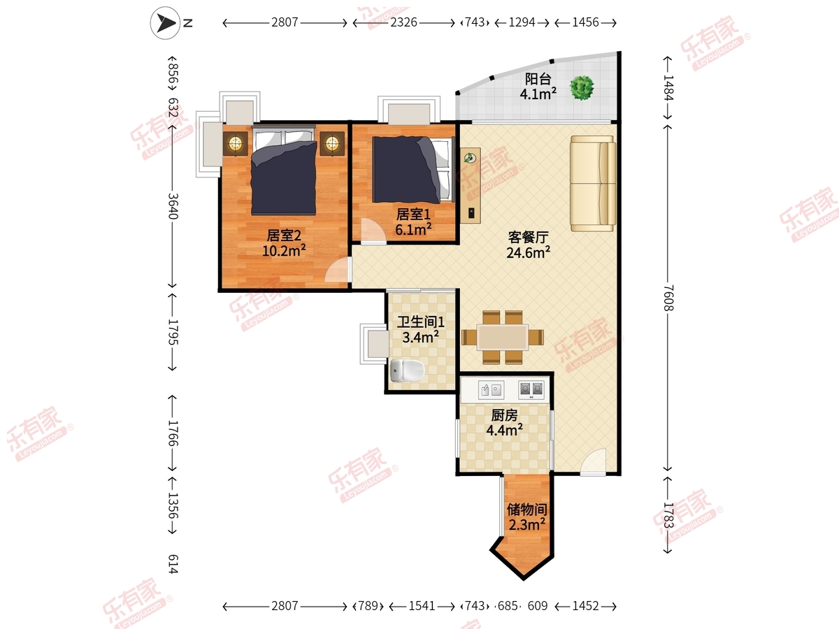长城盛世家园二期户型图