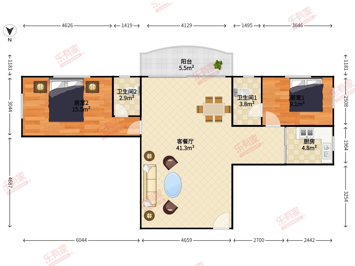 信联大厦户型图