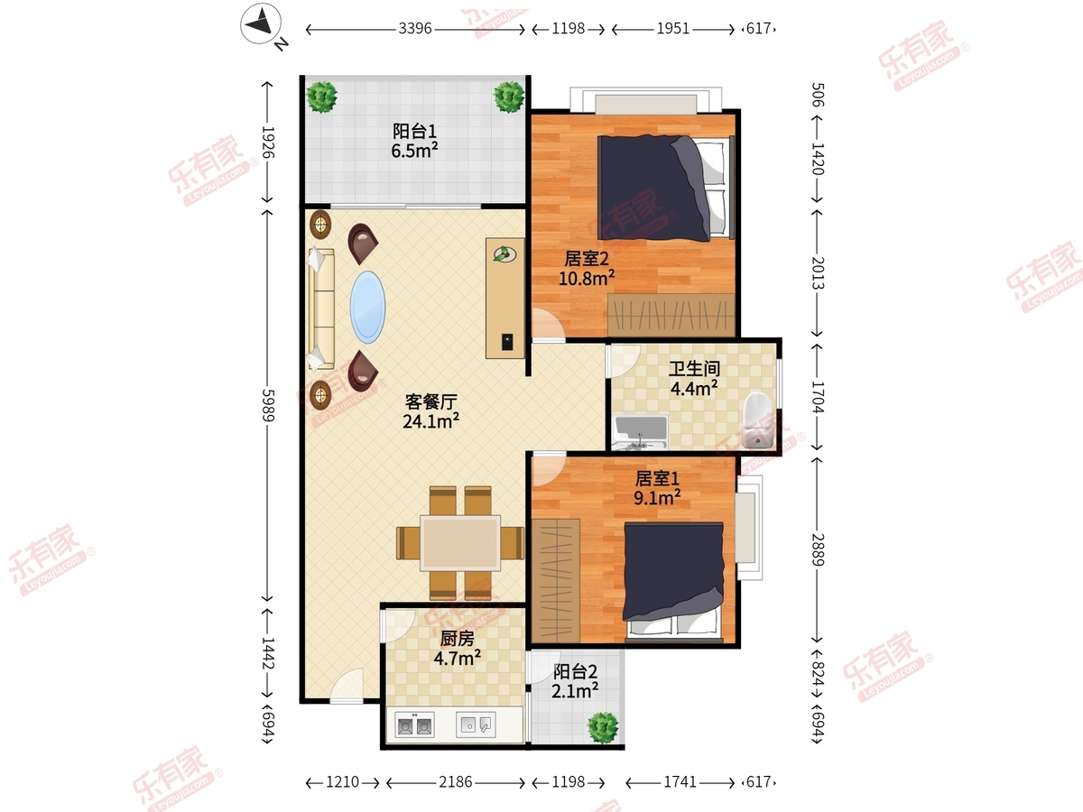 格蓝云天名苑户型图