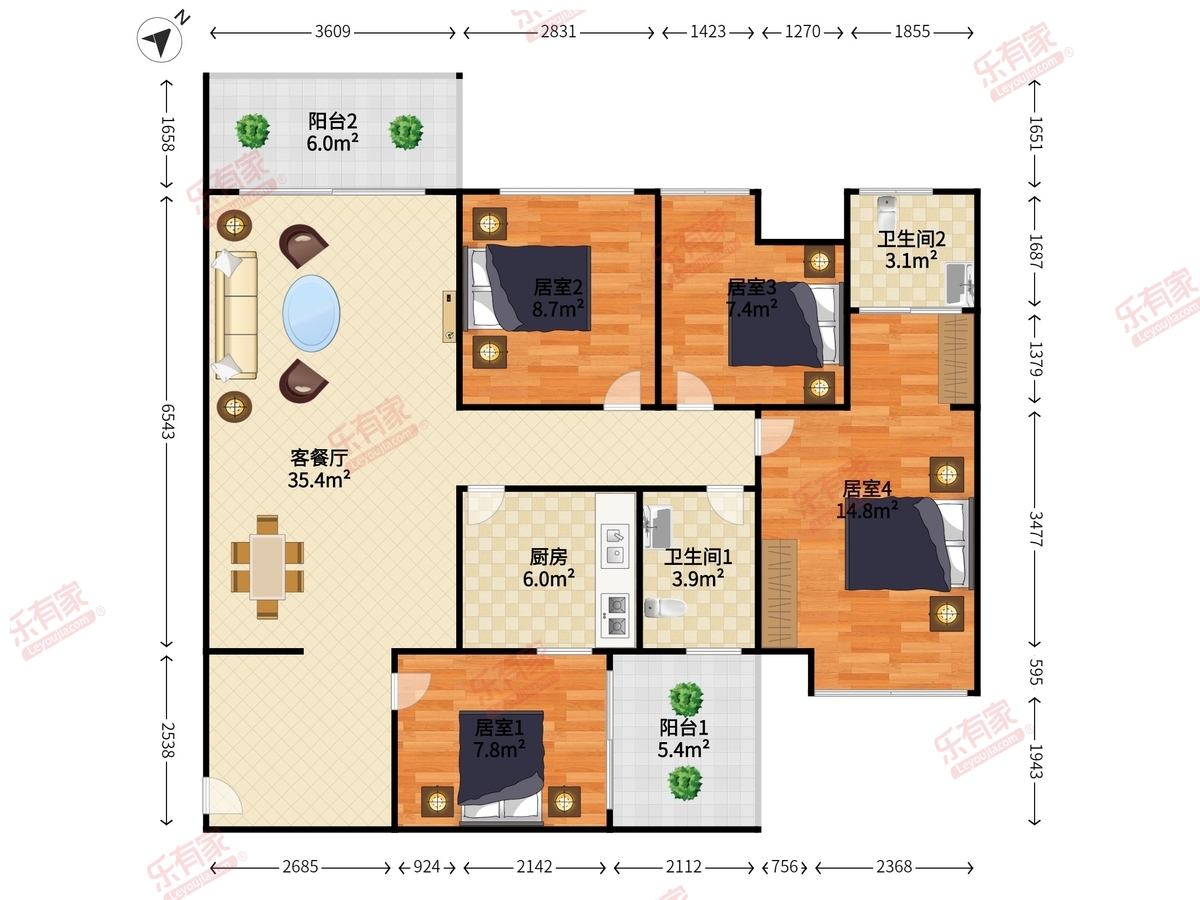 满京华喜悦里华庭一期户型图