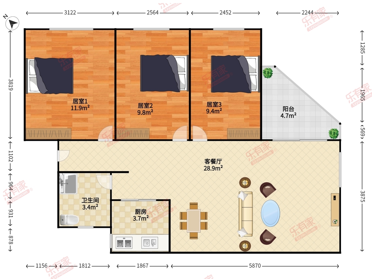 21区灵芝综合楼户型图