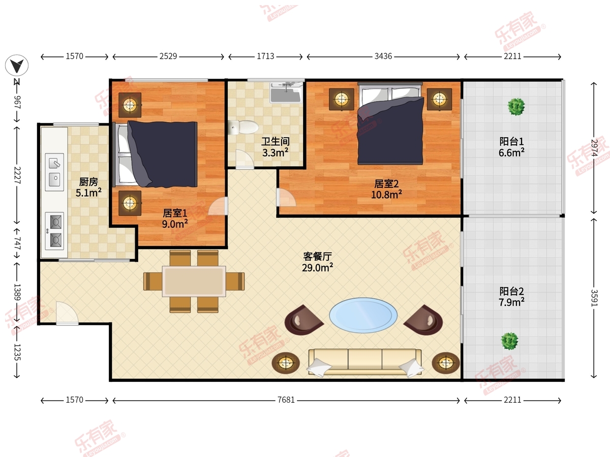万科金域华府一期户型图