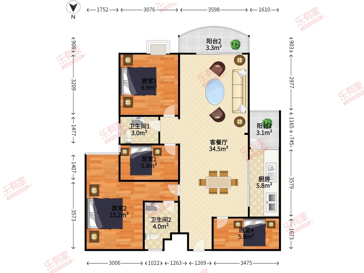 东方国际星座户型图