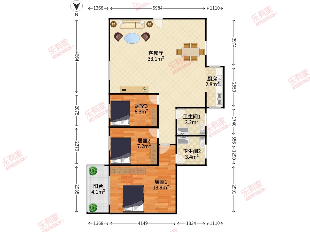 柏丽花园户型图
