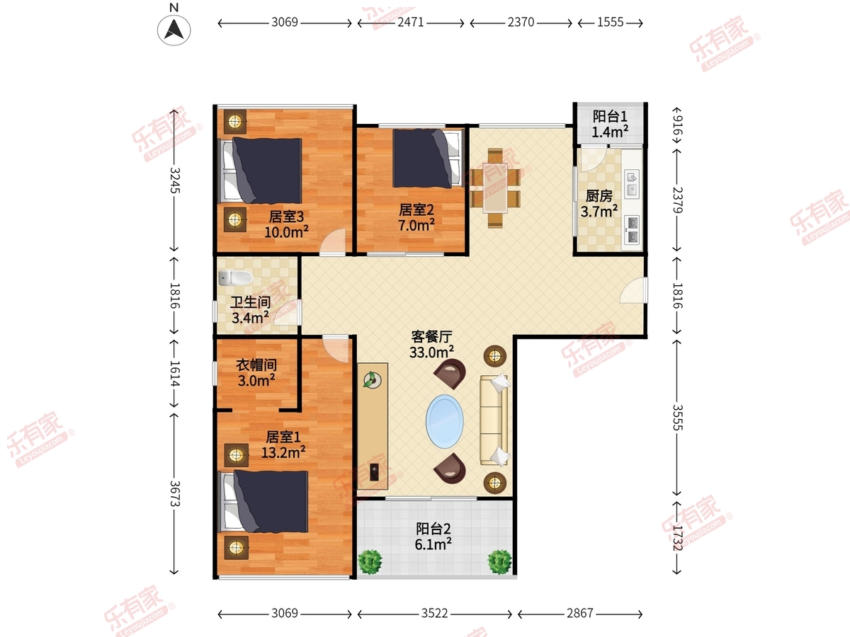 合正中央原著户型图