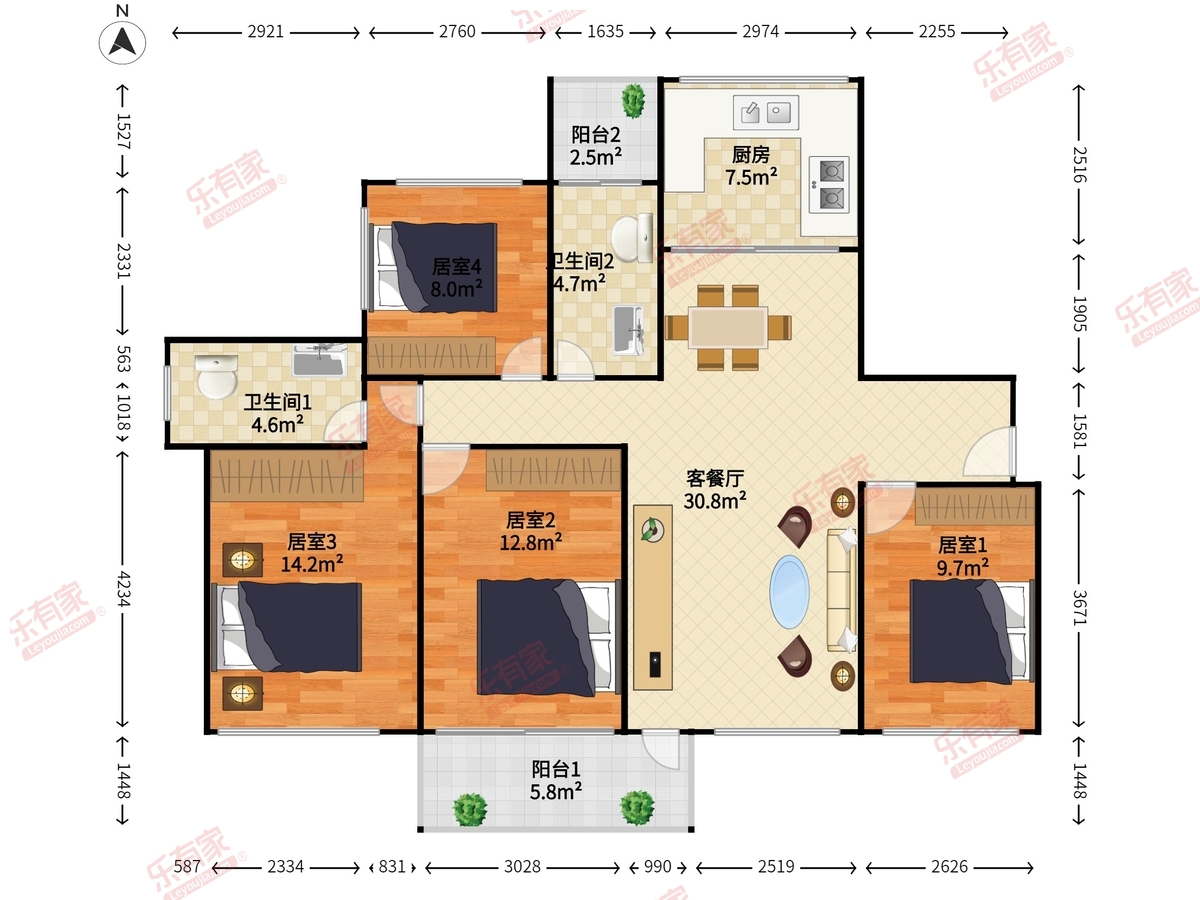 信义嘉御山5期户型图